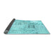 Sideview of Patchwork Light Blue Transitional Rug, con2863lblu