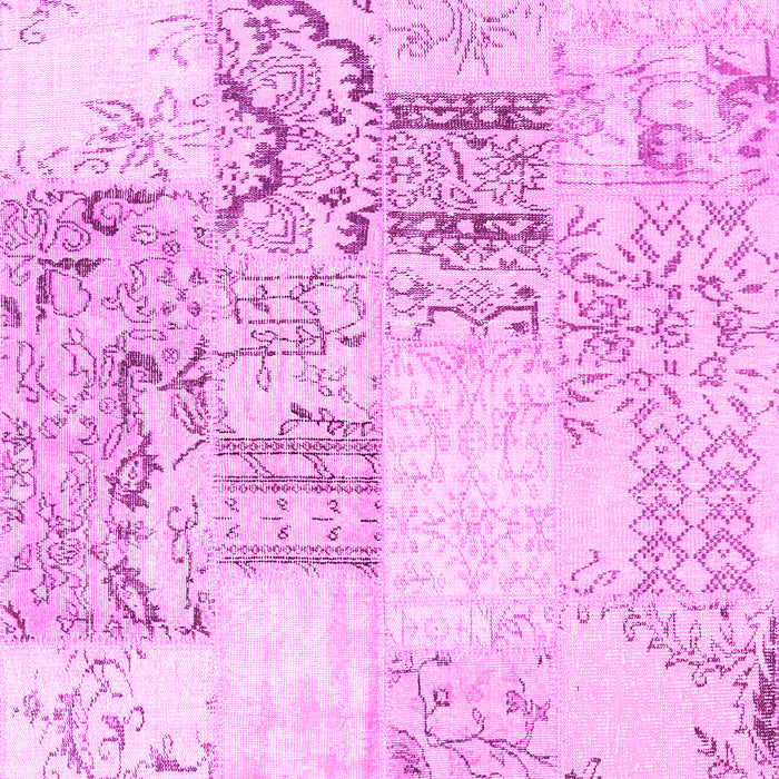 Patchwork Pink Transitional Rug, con2863pnk