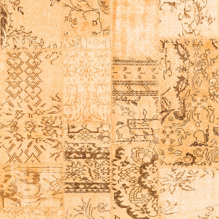 Serging Thickness of Machine Washable Patchwork Orange Transitional Area Rugs, wshcon2863org