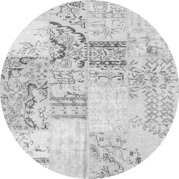 Square Patchwork Gray Transitional Rug, con2863gry