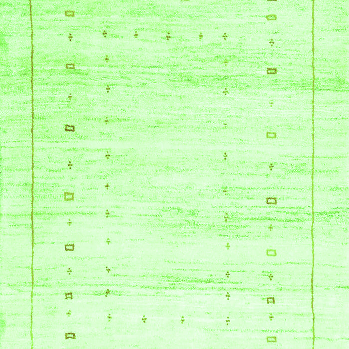 Serging Thickness of Machine Washable Solid Green Modern Area Rugs, wshcon2864grn