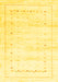 Solid Yellow Modern Rug, con2864yw