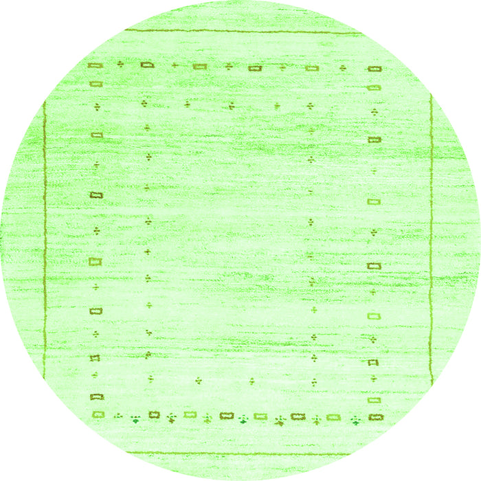 Machine Washable Solid Green Modern Area Rugs, wshcon2864grn