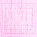 Square Solid Pink Modern Rug, con2864pnk