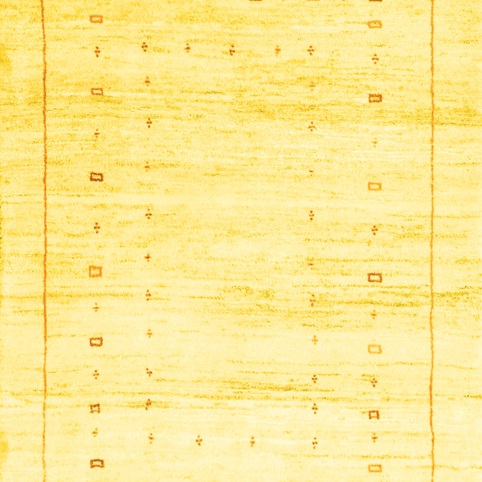 Machine Washable Solid Yellow Modern Rug, wshcon2864yw