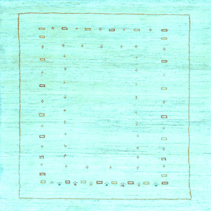 Square Solid Light Blue Modern Rug, con2864lblu
