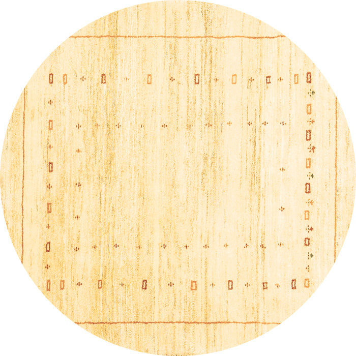 Round Solid Brown Modern Rug, con2864brn