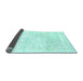 Sideview of Solid Light Blue Modern Rug, con2864lblu