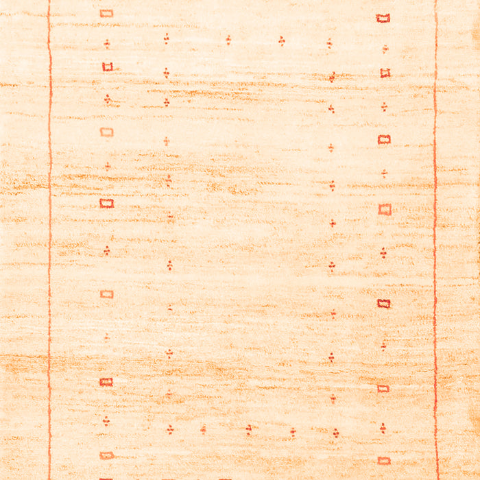 Serging Thickness of Machine Washable Solid Orange Modern Area Rugs, wshcon2864org