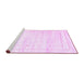 Sideview of Machine Washable Solid Purple Modern Area Rugs, wshcon2864pur