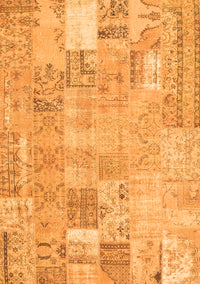 Patchwork Orange Transitional Rug, con2865org