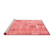 Transitional Red Washable Rugs