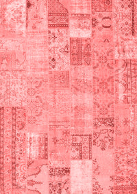 Patchwork Red Transitional Rug, con2865red