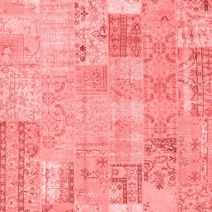 Patchwork Red Transitional Area Rugs