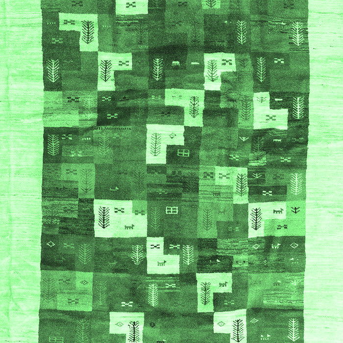 Solid Emerald Green Modern Rug, con2866emgrn