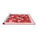 Modern Red Washable Rugs