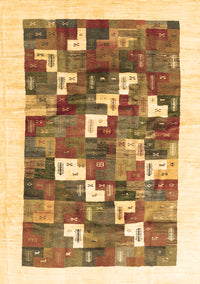 Solid Brown Modern Rug, con2866brn