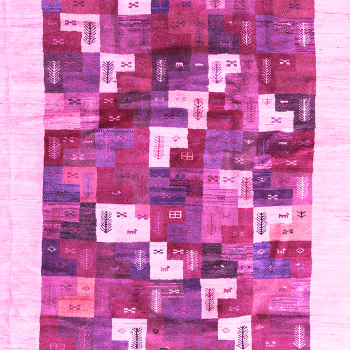 Machine Washable Solid Pink Modern Rug, wshcon2866pnk