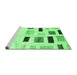 Sideview of Machine Washable Solid Emerald Green Modern Area Rugs, wshcon2867emgrn