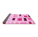 Sideview of Solid Pink Modern Rug, con2867pnk