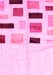 Machine Washable Solid Pink Modern Rug, wshcon2867pnk