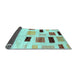 Sideview of Solid Light Blue Modern Rug, con2867lblu