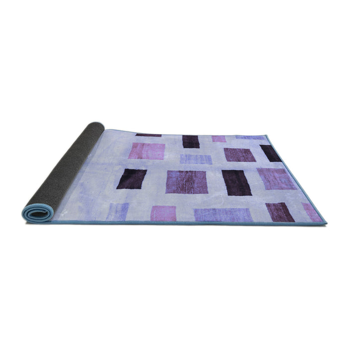 Sideview of Solid Blue Modern Rug, con2867blu