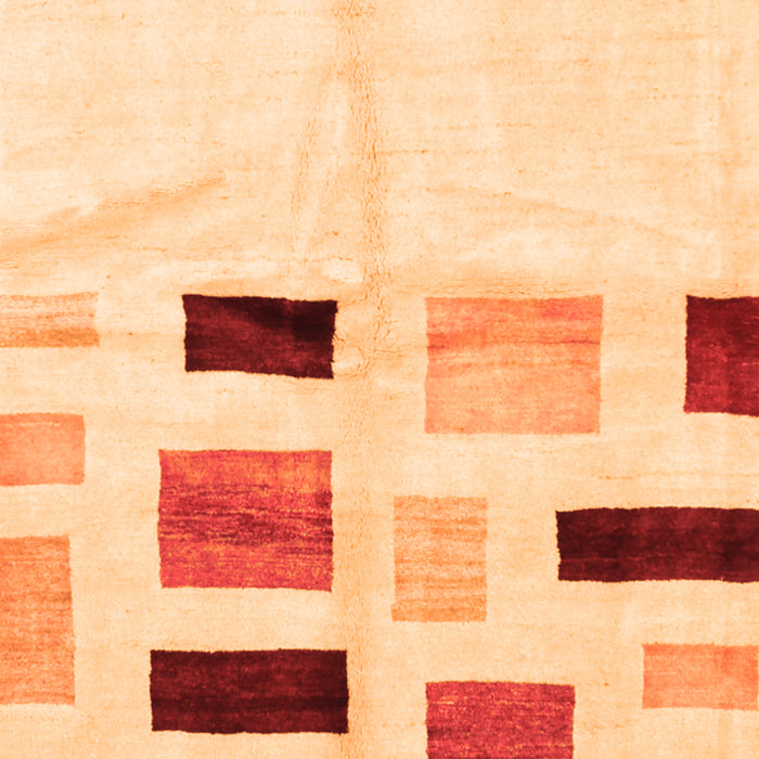 Solid Orange Modern Rug, con2867org