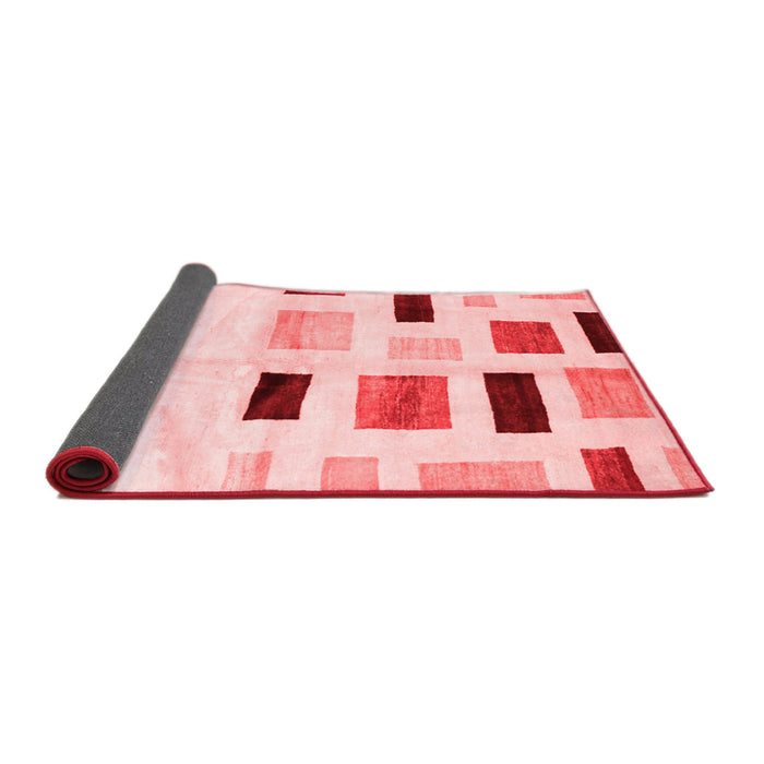 Solid Red Modern Area Rugs