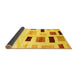 Sideview of Solid Yellow Modern Rug, con2867yw