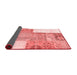 Patchwork Red Transitional Area Rugs