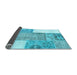 Sideview of Patchwork Light Blue Transitional Rug, con2868lblu