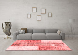 Transitional Red Washable Rugs