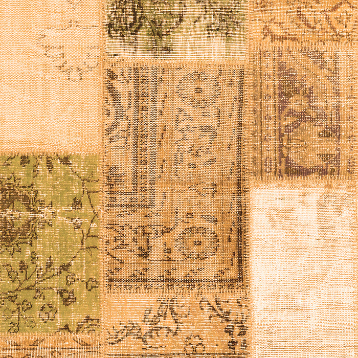 Serging Thickness of Machine Washable Patchwork Orange Transitional Area Rugs, wshcon2868org