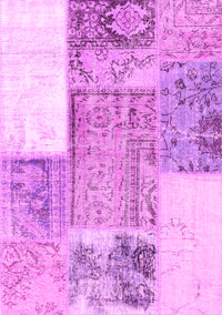 Patchwork Pink Transitional Rug, con2868pnk