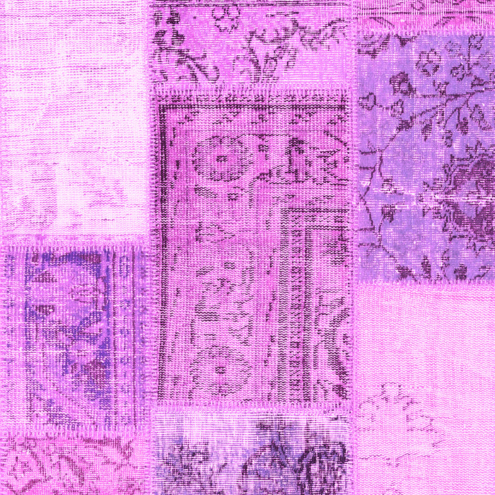 Patchwork Pink Transitional Rug, con2868pnk