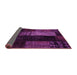 Sideview of Patchwork Pink Transitional Rug, con2869pnk