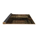 Sideview of Patchwork Brown Transitional Rug, con2869brn