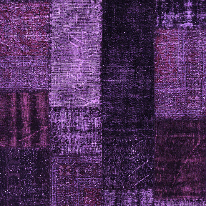 Patchwork Purple Transitional Rug, con2869pur