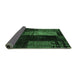 Sideview of Patchwork Emerald Green Transitional Rug, con2869emgrn