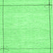 Square Solid Emerald Green Modern Rug, con286emgrn