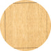 Round Solid Brown Modern Rug, con286brn