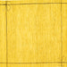 Square Solid Yellow Modern Rug, con286yw