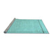 Sideview of Machine Washable Solid Light Blue Modern Rug, wshcon286lblu