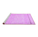 Sideview of Machine Washable Solid Purple Modern Area Rugs, wshcon286pur