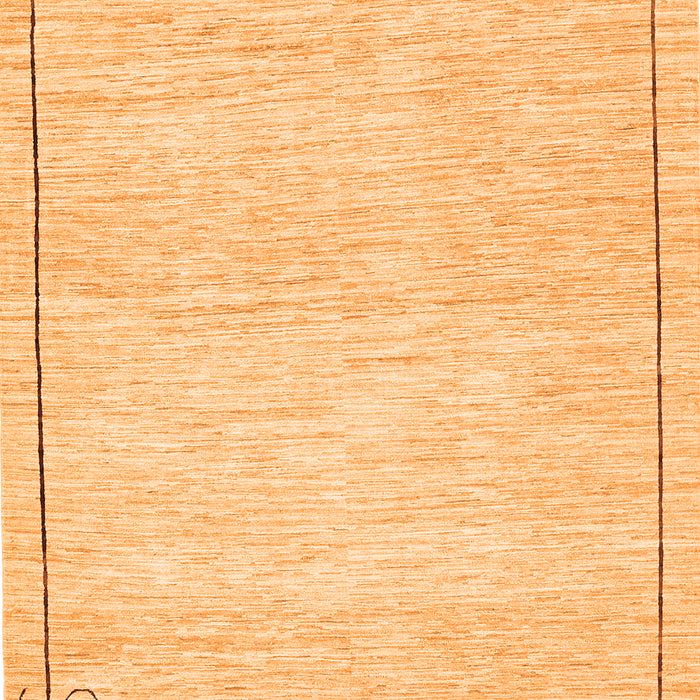 Solid Orange Modern Rug, con286org