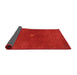 Thickness of Contemporary Neon Red Modern Rug, con2870