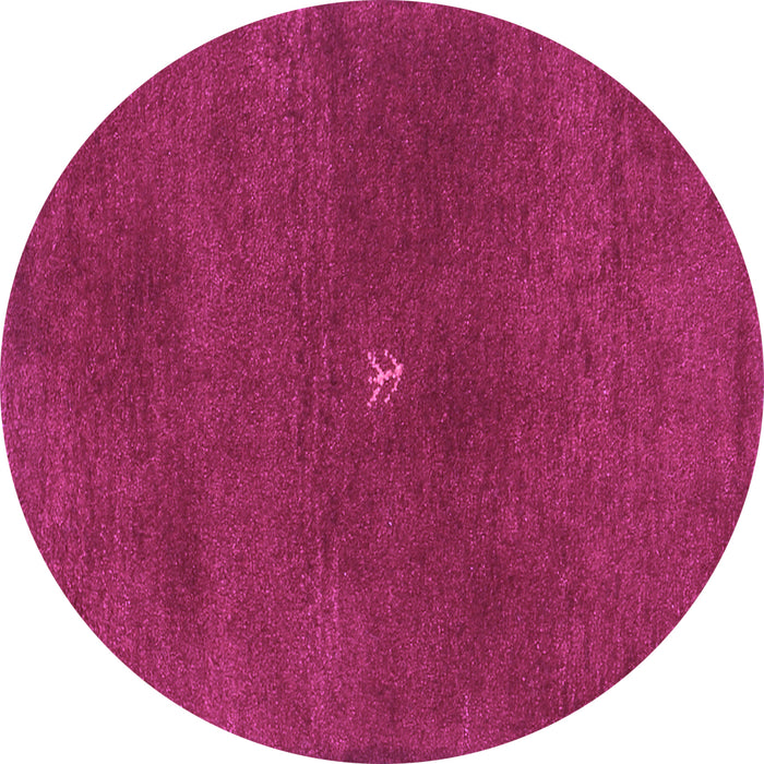Round Abstract Purple Contemporary Rug, con2870pur