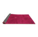 Sideview of Abstract Pink Contemporary Rug, con2870pnk