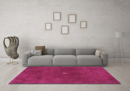 Machine Washable Abstract Purple Contemporary Area Rugs in a Living Room, wshcon2870pur